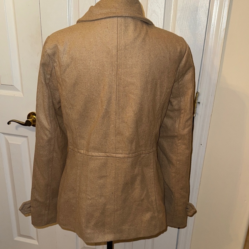 Thread & Supply Camel Double-Breasted Pea Coat - Picture 6 of 12